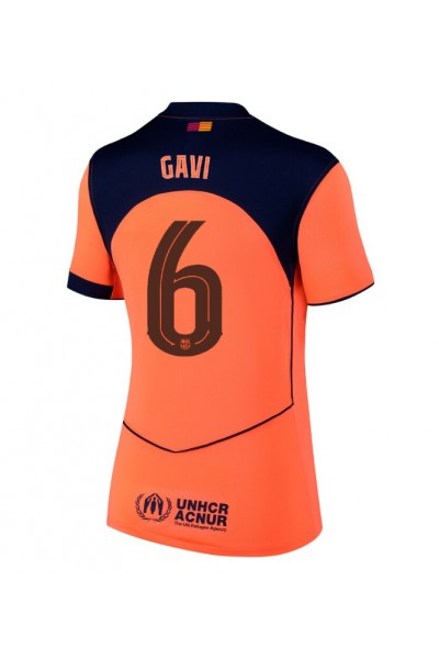 Barcelona Paez Gavi #6 Jalkapallovaatteet Naisten Kolmaspaita 2025-26 Lyhythihainen Barcelona Paez Gavi #6 Jalkapallovaatteet Naisten Kolmaspaita 2025-26 Lyhythihainen